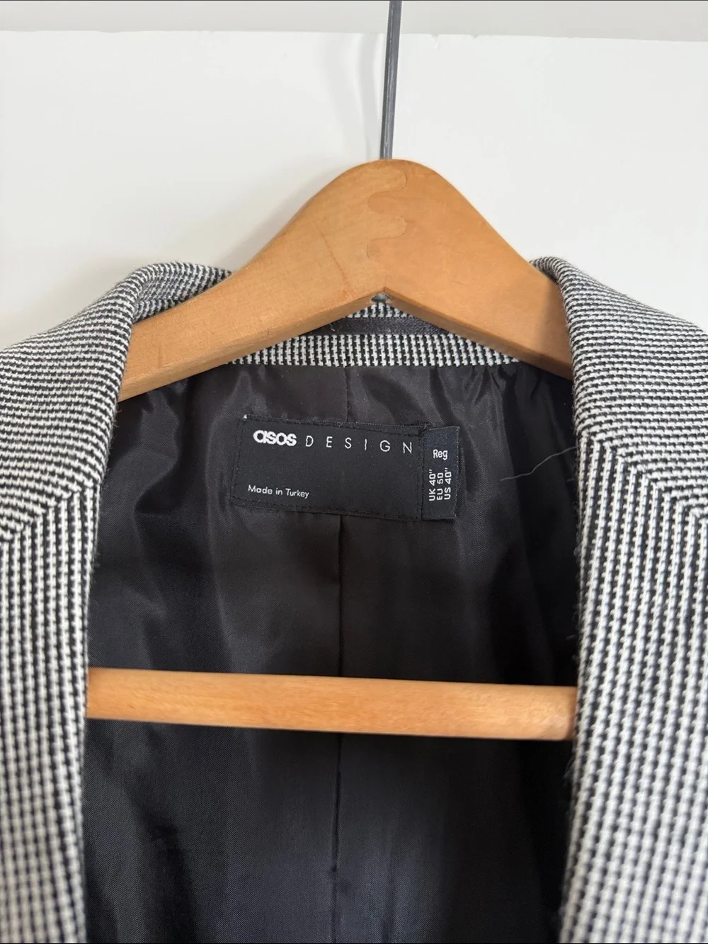 Men's Gray Houndstooth Blazer